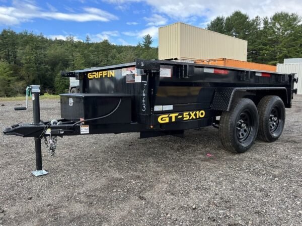 2024 Griffin Trailers 5×10 7K Powder Coated Dump w/Barn Door Gate