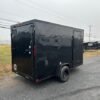 2025-HOMESTEADER-6X12-ENCLOSED-CARGO-TRAILER-RAMP-DOOR-BLACK-TRIM-5.jpg Homesteader 6 x 12 V-Nose Enclosed Trailer – Black Trim