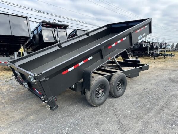 BWise 7 x 16 Low Profile Dump Trailer – Telescopic Cylinders