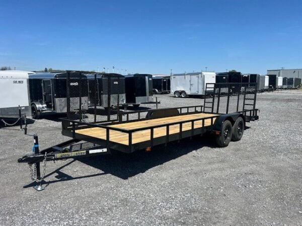 Carry-On 7 x 20 Landscape Utility Trailer – Side Ramp Gate