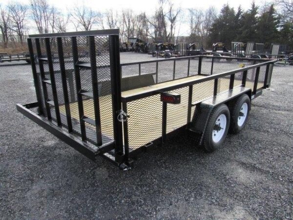 Premier 7 x 16 Landscape Utility Trailer – HD Ramp Gate
