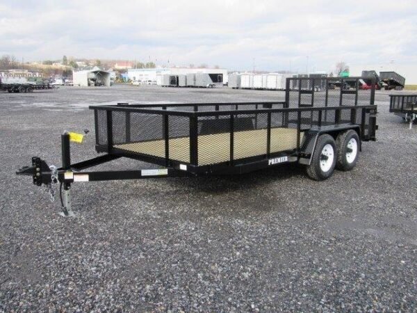 Premier 7 x 16 Landscape Utility Trailer – HD Ramp Gate