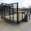 Premier 7 x 16 Landscape Utility Trailer – Mesh Sides & ATV Ramp