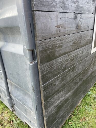Shipping Container 20Ft Dark Grey With Black Timber Cladding